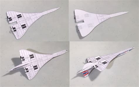 Paper Model Concorde