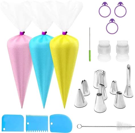 119 Pieces Disposable Piping Bags And Tips Set 12 Inches 100 Anti Burst Pastry 13 49 Picclick