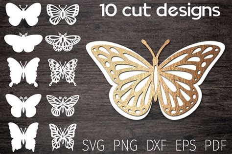 Free 222 Butterfly Svg 3d Svg Png Eps Dxf File