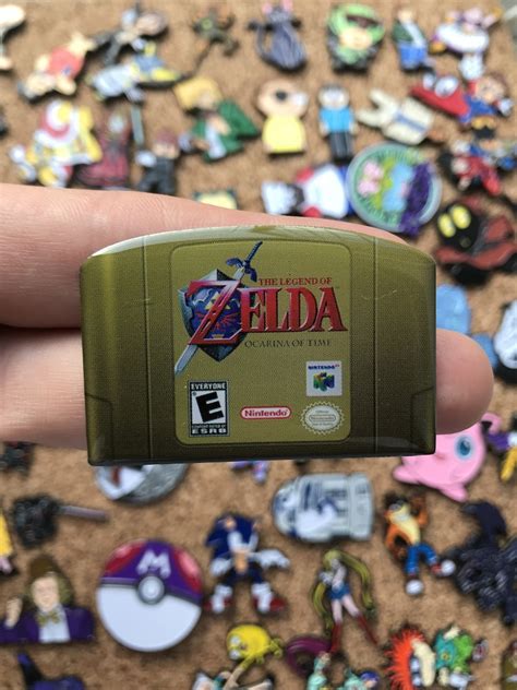 Legend Of Zelda Ocarina Of Time N64 Game Cartridge Custom Etsy