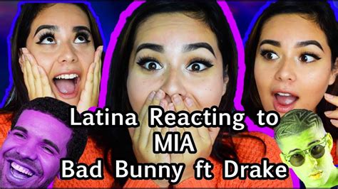 Latina Reacting To Mia Bad Bunny Ft Drake Lali Youtube
