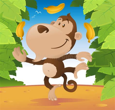 Cartoon Cute Jungle Monkey Stock Illustrations 17047 Cartoon Cute