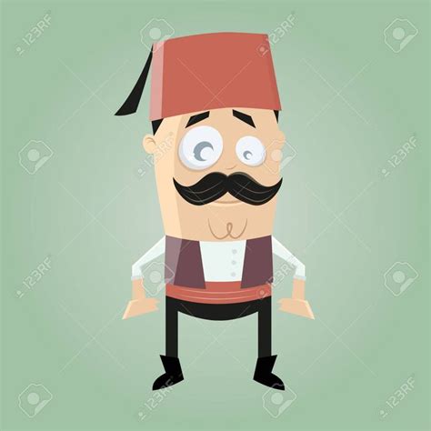 Funny Turkish Cartoon Man Royalty Free Cliparts Vectors And Stock