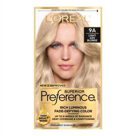 L Oreal Paris Superior Preference 9A Light Ash Blonde Permanent Hair