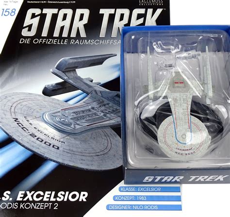Star Trek Eaglemoss Starship Collection Uss Excelsior Nilo Rodis
