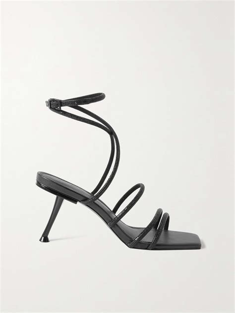 CULT GAIA Isa crystal-embellished sandals | NET-A-PORTER