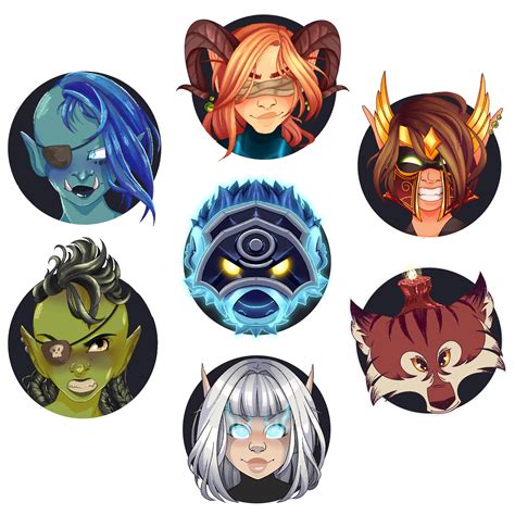 I Made Some Discord Avatars For My Favorite Guildies For Christmas By