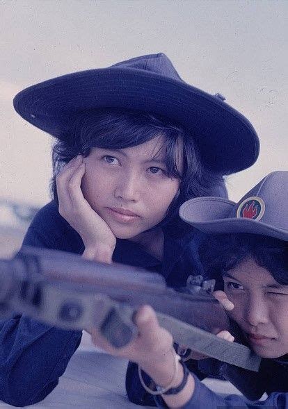 Vietcong Girl Guerrillas 1961 Vietnam War Female Soldier Warrior Woman