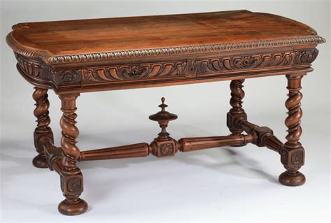 Sold Price 19th C Jacobean Style Walnut Library Table April 5 0118