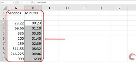 How To Convert Seconds To Minutes In Excel