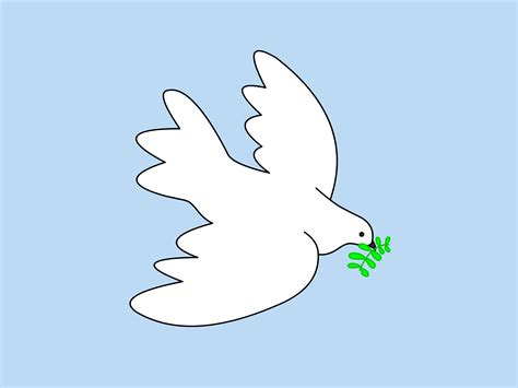 Draw a curved line, which will act as the center of its beak. 2 Easy Ways to Draw a Dove - wikiHow