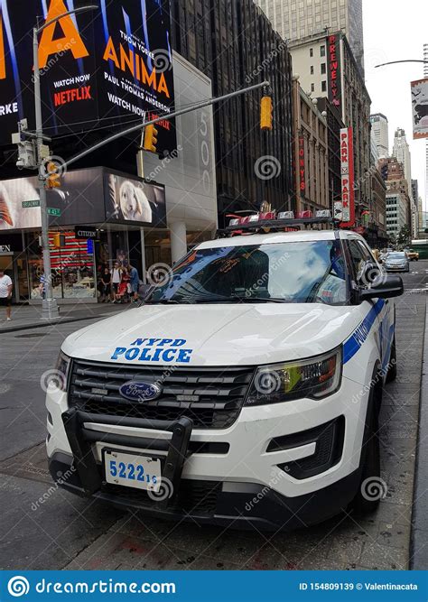 Nypd Police Truck In New York City Editorial Stock Image Image Of
