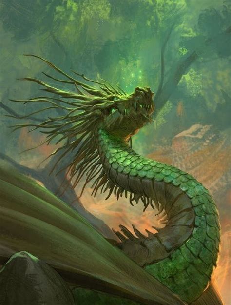 Forest Dragon By Even Admundsen Dragon Art Mythical Creatures Art
