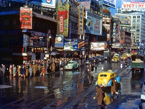 New York City Streets 1940s Roldschoolcool