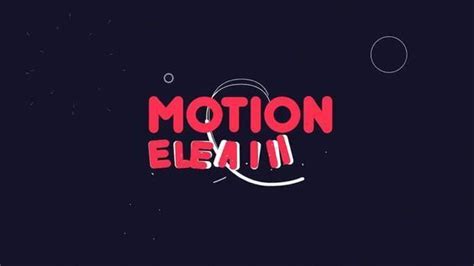 After Effects Template - Motion Elements on Vimeo in 2020 | Motion