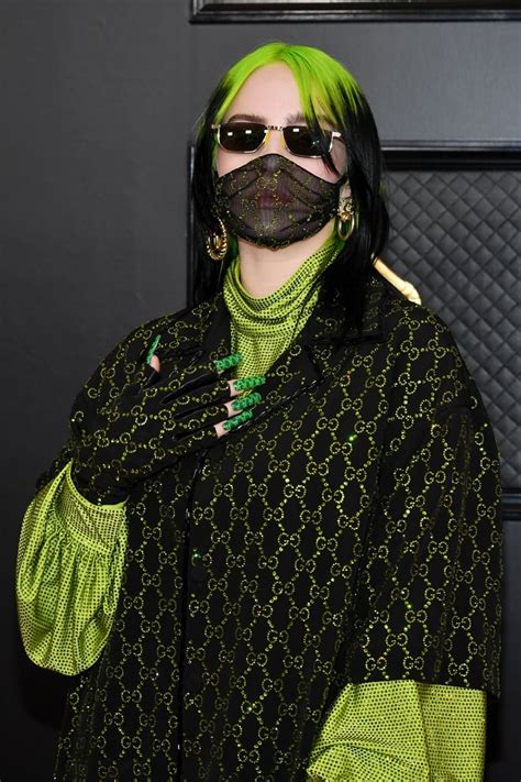 Billie Eilishs Gucci Outfit At The 2020 Grammys Popsugar Fashion Photo 6