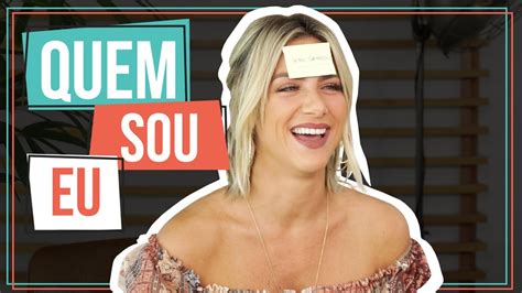 Loira Apresentadora Brasileira Desafio Quem Sou Eu Gioh Youtube