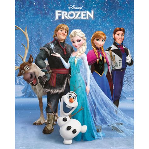 Frozen Group Mini Poster 40 X 50cm Iwoot