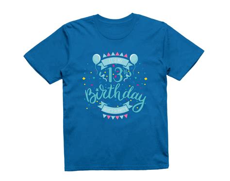 Kids Its My 13th Birthday T Shirt Celebration Party Fun Etsy