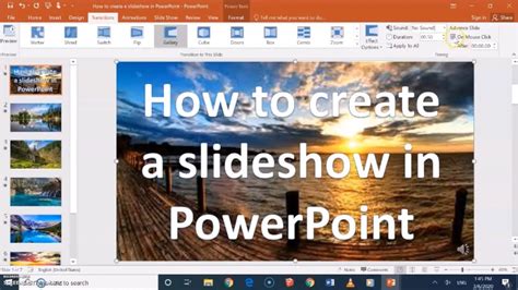 How To Create A Slideshow In Powerpoint Youtube