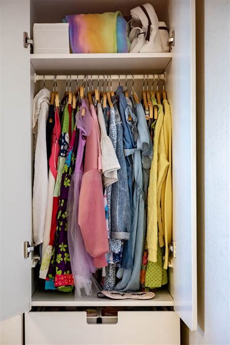 Wardrobe With Perfect Order Clothes Shades Storage Clothes Teenager