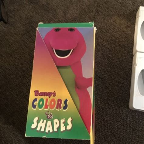 Barney Colors Shapes 2 Vhs Video Tape Treasure Of Rainbow Beard Red