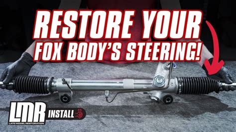 How To Install Power Steering Rack Fox Body Mustang 79 93 Youtube