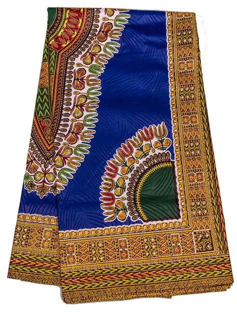 Blue Dashiki Angelina Fabric 6 Yards Nula Multi Products Pty Ltd