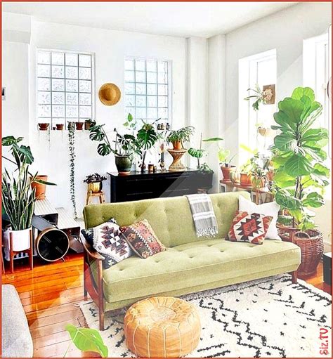 Global Style Living Room With Orange And Teal Accents For