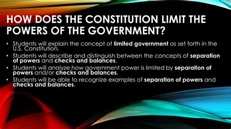 How Does The Constitution Limit The Powers Of The Government
