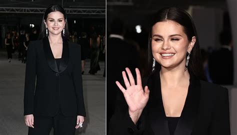 Selena Gomez Oozes Oomph In Black Suit As She Attends Academy Museum Gala In La