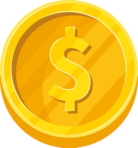 These stock designs are available to use in commercial projects after licensing. Golden dollar coin clipart. Free download transparent .PNG ...