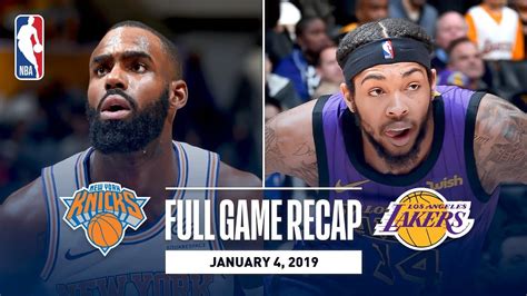 7 seed in the western conference. Full Game Recap: Knicks vs Lakers | New York and Los ...