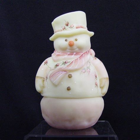 Fenton Snowman Fairy Lamp From Nlevycollectibles On Ruby Lane Fairy