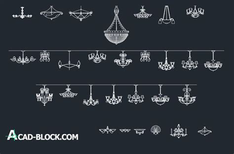 Autodesk dwg files with basic geometry and textures. CAD lanterns 2d DWG - Free CAD Blocks