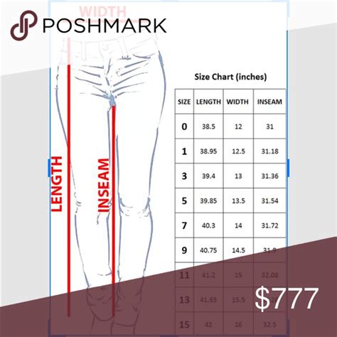 Jeanpant Measuring And Size Graphic 2 Jeans Pants Beulah Size Chart