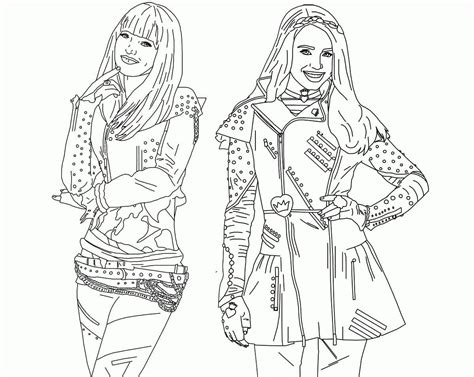 Coloring Pages Descendants Disney Characters Print For Free Disney L A