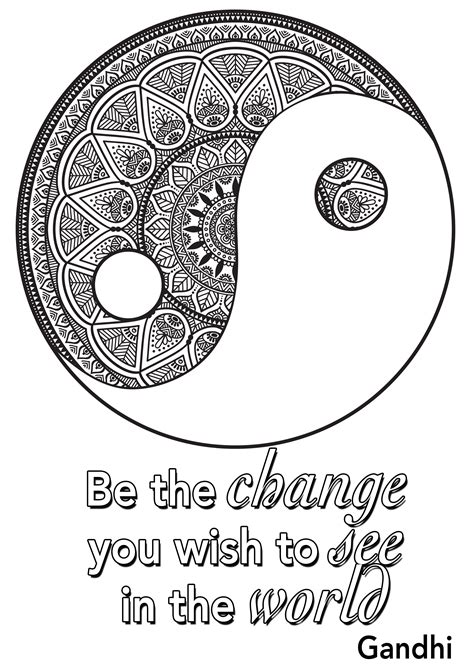 You can find oriental symbols. Printable Inspirational Quotes Coloring Pages Gallery ...