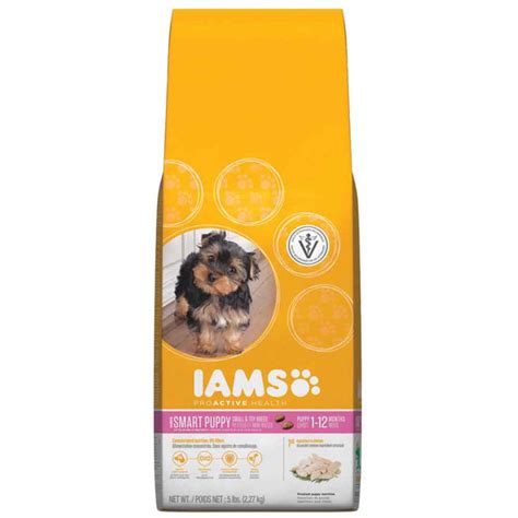 It is difficult to tell exactly what is in this food due to a lack of labelling clarity. Iams Smart Puppy Small & Toy Breed Food - 7 lb.