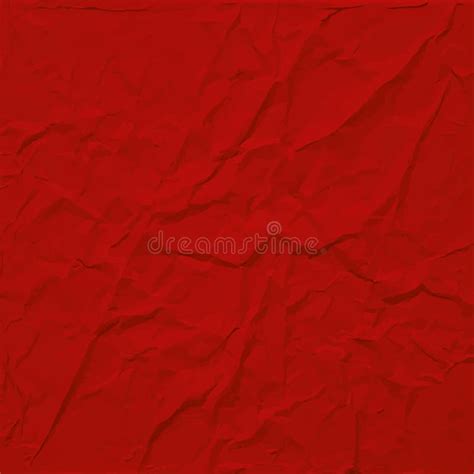 Red Wrinkled Paper Texture Abstract Background Stock Vector