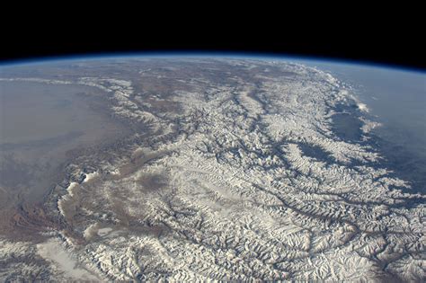Himalayas Satellite View Of Earth Morning View Himalayas