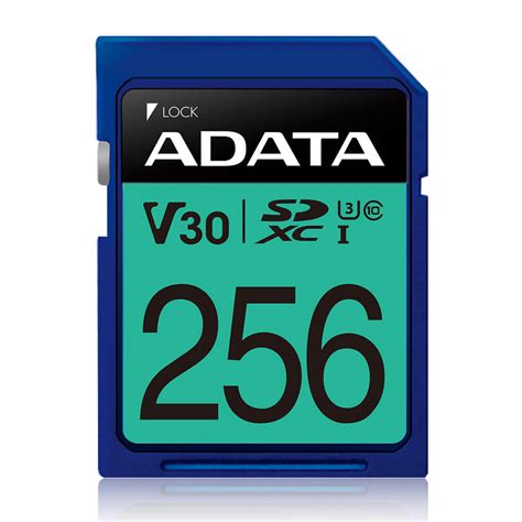 Tarjeta Sd Adata Premiere Pro V30 256gb Class 10 U3 4k Ultra Rapida
