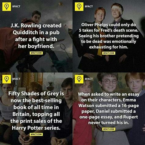 Just Some More Harry Potter Facts Harry Potter Facts Harry Potter