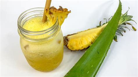 Recipe 169 How To Make Aloe Vera Pineapple Juice Home Cooking