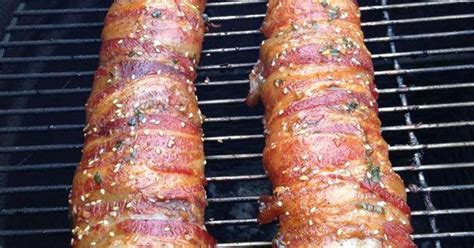 Place the stuffed baguette, on a wire rack placed inside a foil wrapped baking sheet pan. Smoked Deer Tenderloin- Bacon Wrapped Backstrap (W) | Grilling Recipes | Pinterest | Bacon ...