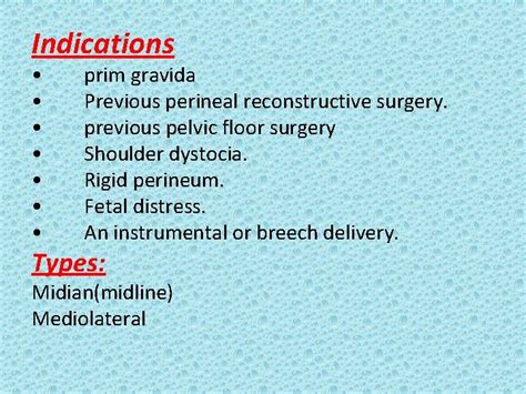 Operative Intervention In Obstetrics Episiotomy An Episiotomy Is