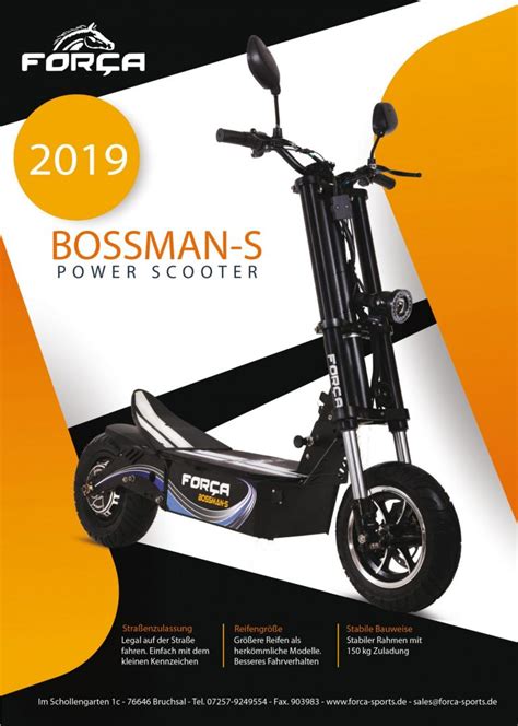 ForÇa Bossman S Ii Pro Elektro Scooter Mit 20ah Lithium Akku 48v 2100 W