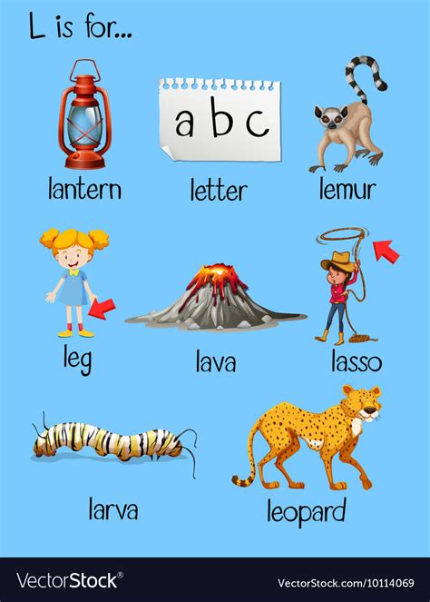 Letter Word Starting With L
