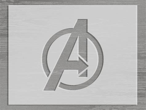 Avengers Stencil A4 Stencil Heaven