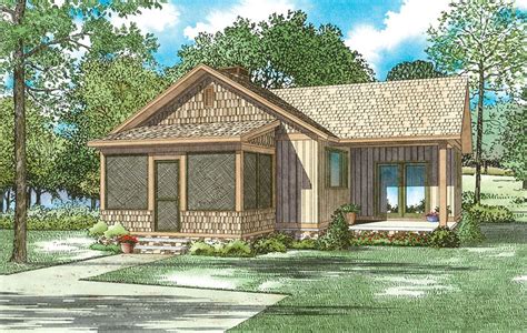 This 2 Bed House Plan Has 2 Bedrooms 2 Porches And Comes In 2 Versions